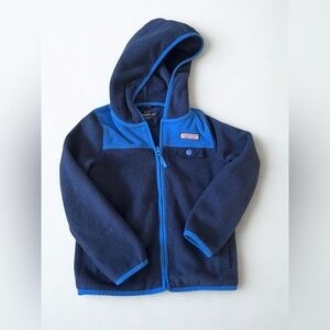 Vineyard Vines Kids Blue Fleece Full Zip Jacket